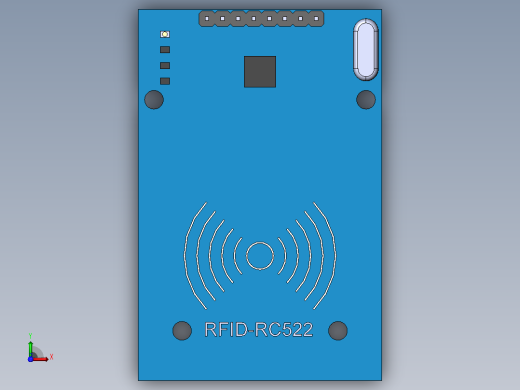 MFRC522简单型号-基于MFRC522芯片的RFID 13.56MHz读卡器前视缩略图
