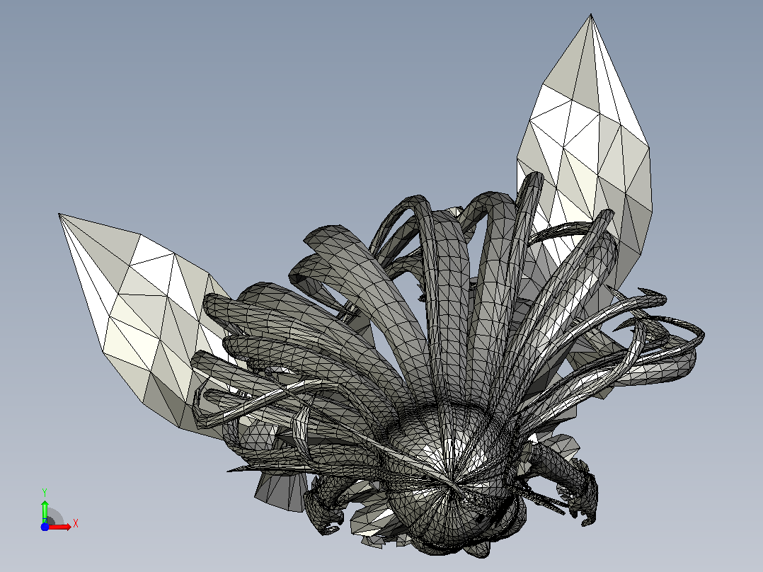 日式 卡通角色 3D动漫模型前视图