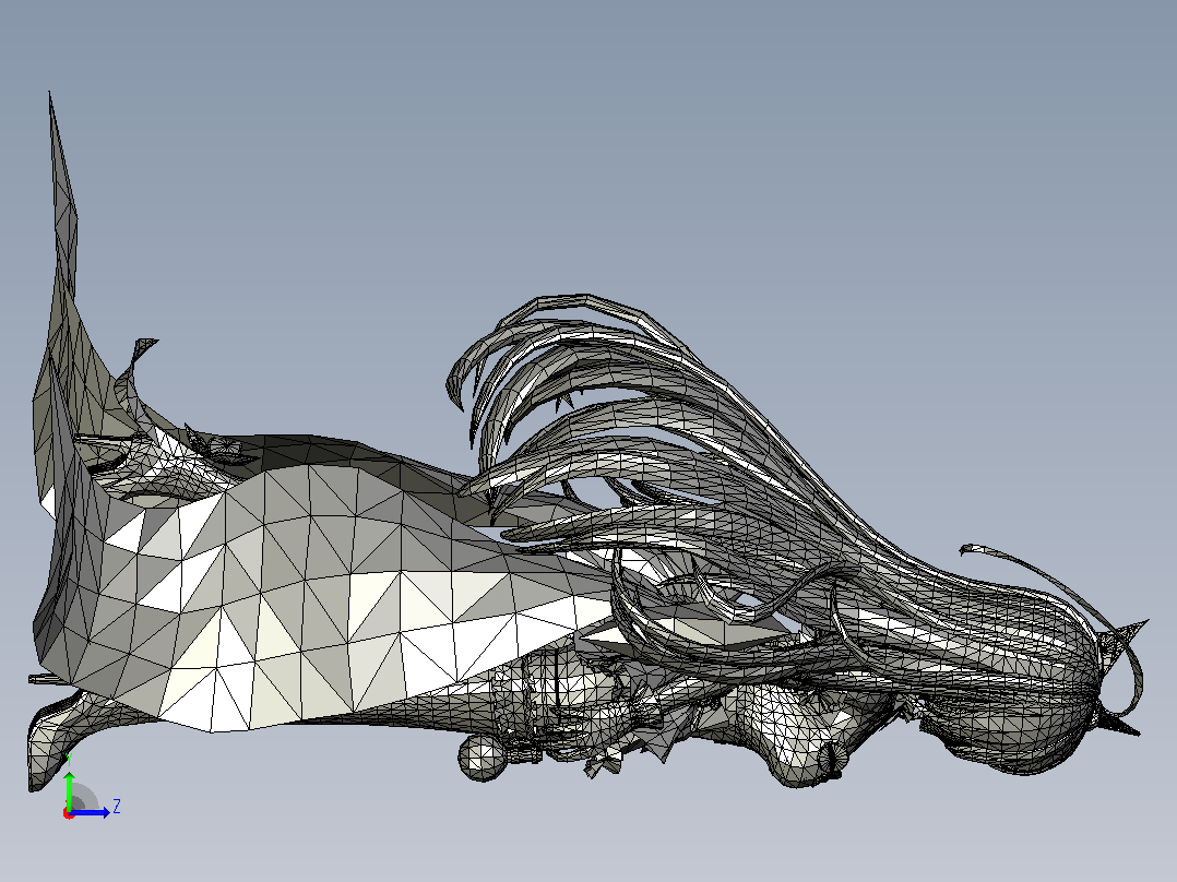 日式 卡通角色 3D动漫模型左视图