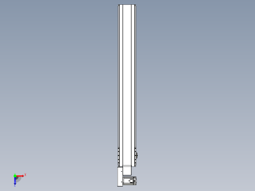 皮带直线轴半封闭可选导轨TPA-HNB-175D-140-L1250-ML-Y-P75-N3俯视缩略图