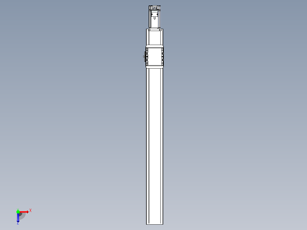滚珠丝杠直线轴带导轨全封闭TPA-HCR-85D-1610C-L750-M-C-P20-N3俯视图