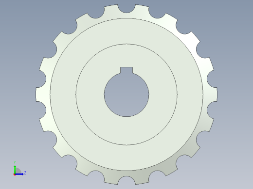 双排链轮12a 19.05-18左视缩略图
