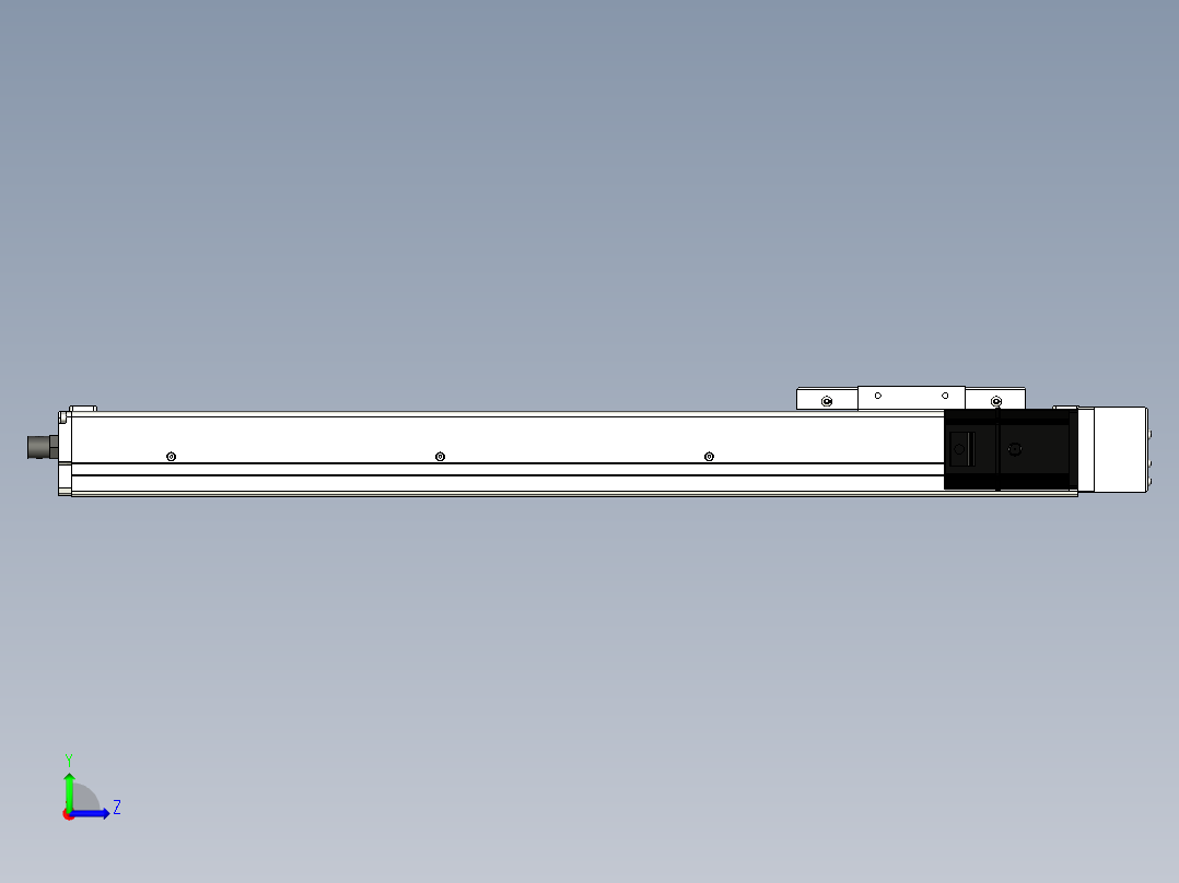 Toyo东佑达直线模组-ECH12-500-BR-200W左视图