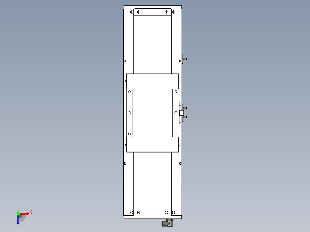 Toyo东佑达直线模组-ECH17-150-M-400W+煞車俯视图