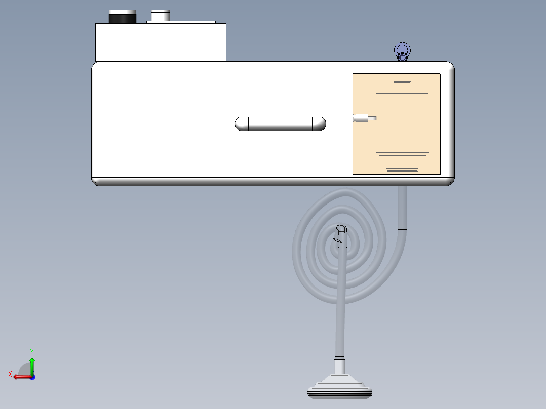 700呼吸机后视图