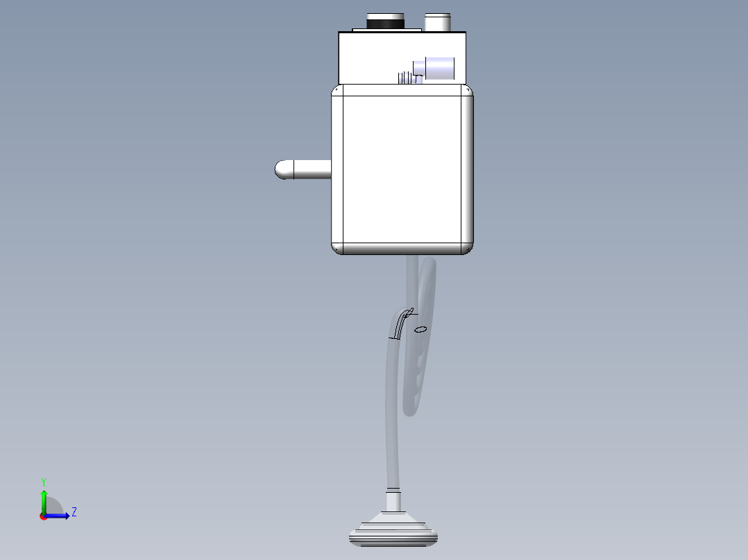 700呼吸机左视图