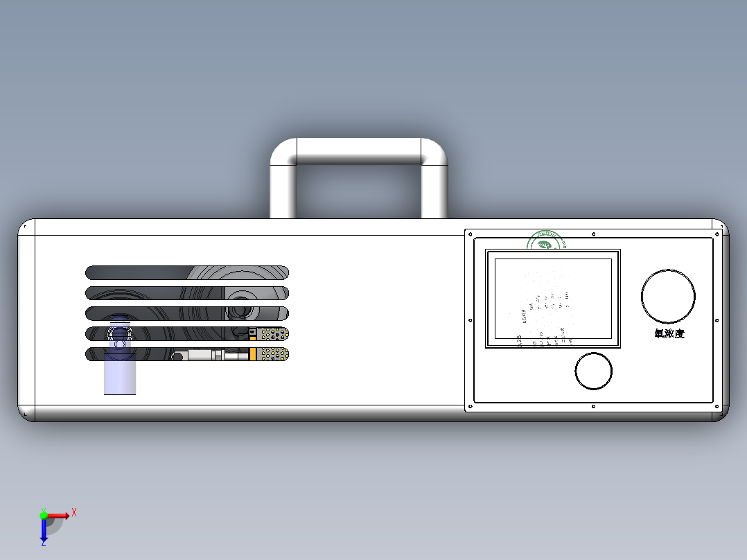 700呼吸机俯视图