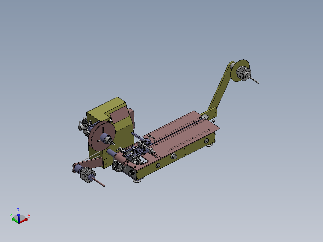 半自动载带包装机3D
