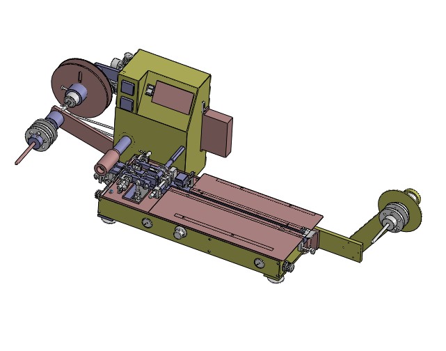 半自动载带包装机3D
