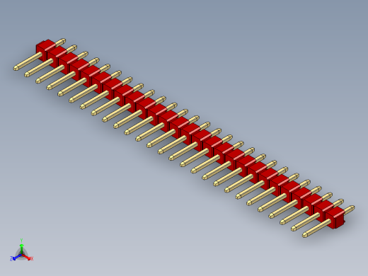 彩色公头100mil（2.54mm）系列-DS1021_red_1x27p_100mil_Type1_rev1.0