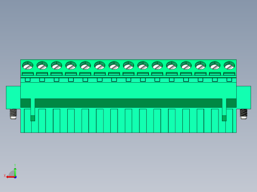 DEGSON 2EDG（M） 系列 5.0mm 螺丝锁紧可插拔接线端子组-2EDGKLM-5.0-15P-14-00AH后视缩略图