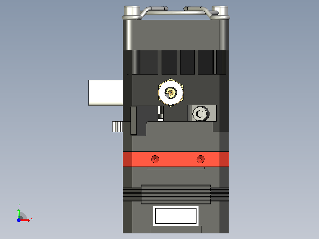 挤出机机构设计前视图