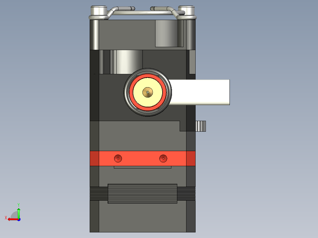 挤出机机构设计后视图