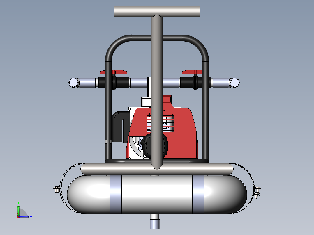 气垫船模型图左视图