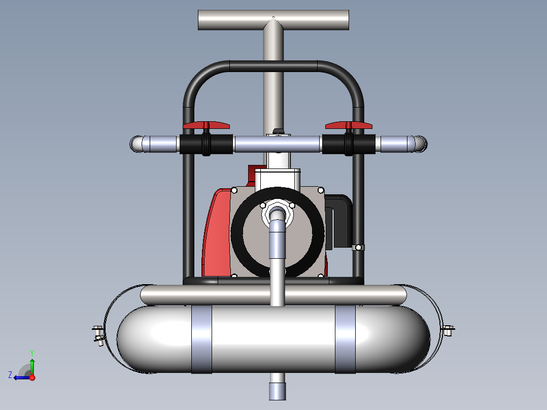 气垫船模型图右视图
