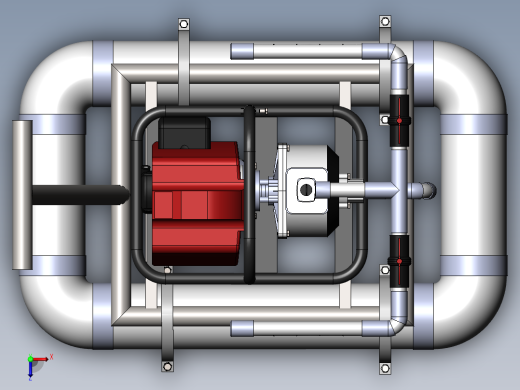 气垫船模型图俯视缩略图