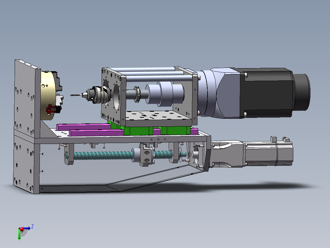创小型卧式无极调速自动钻孔机+说明书