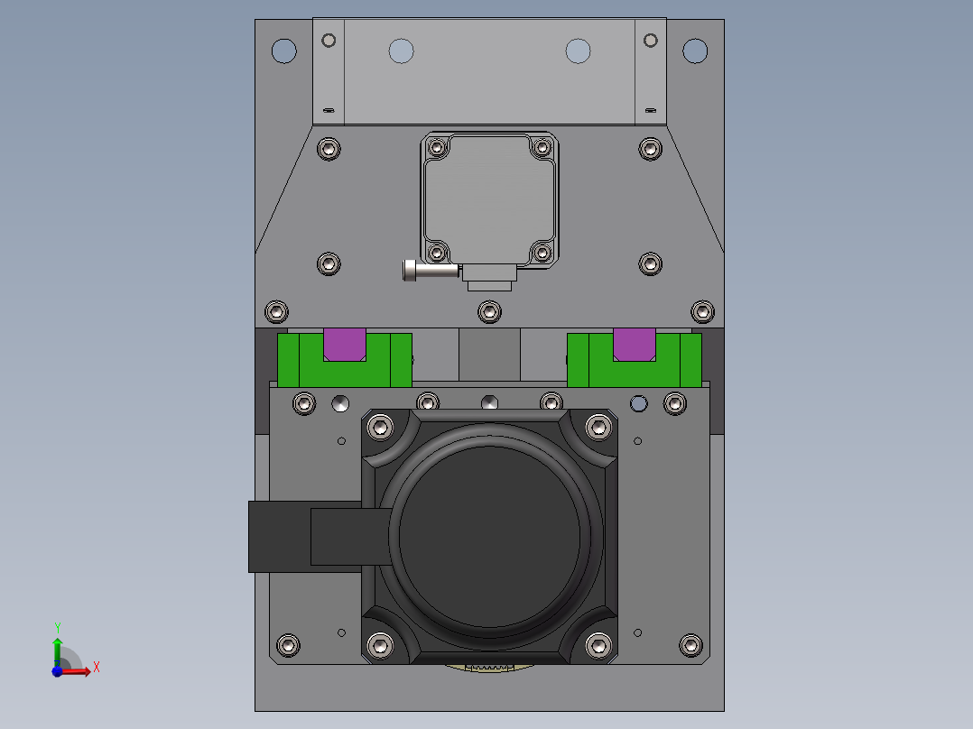创小型卧式无极调速自动钻孔机+说明书前视图