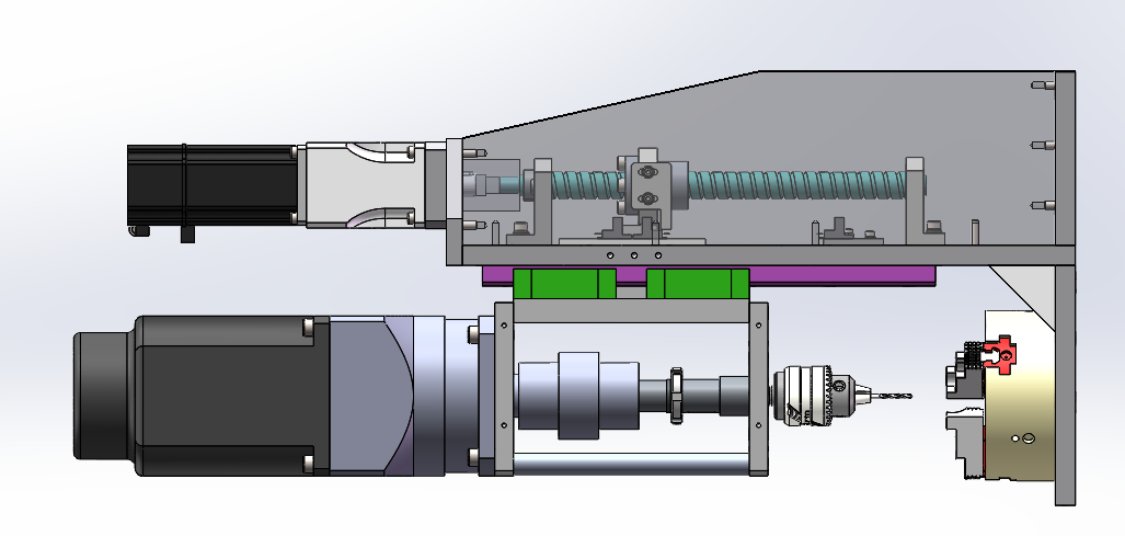创小型卧式无极调速自动钻孔机+说明书