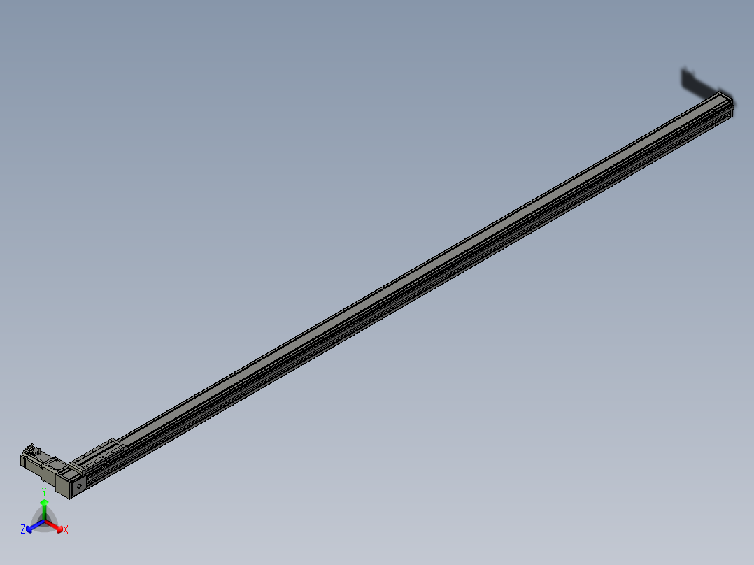 欧规系列-LB8-L150-S3300-BR-ZP75-C3正等轴测图