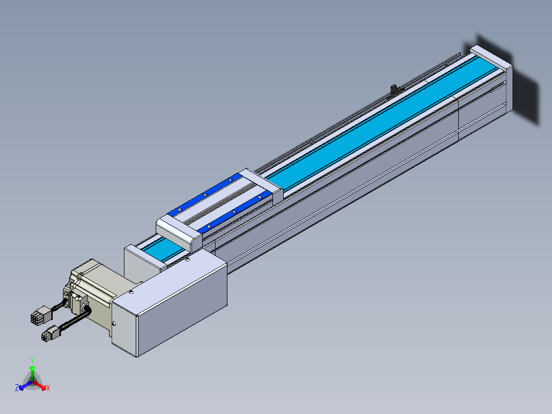 威洛博LB.GB同步带传动--欧规系列LB6A-L65-S350-BL主视图