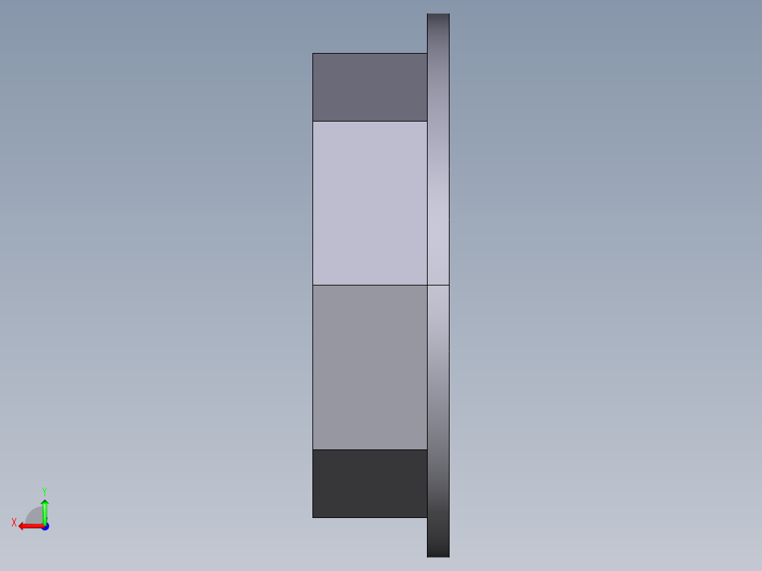 32JFV BSP螺纹后螺母后视图