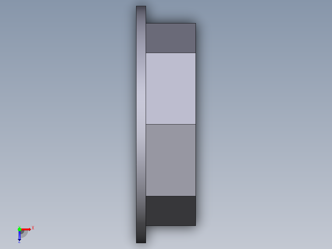 32JFV BSP螺纹后螺母俯视图