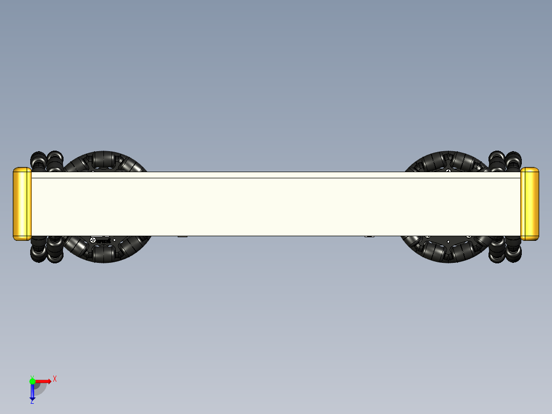 全向轮 底盘 (12)俯视图