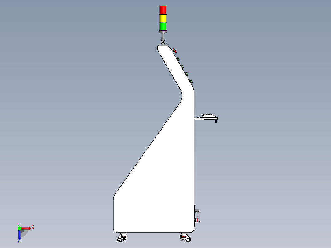 操作控制台A2左视图