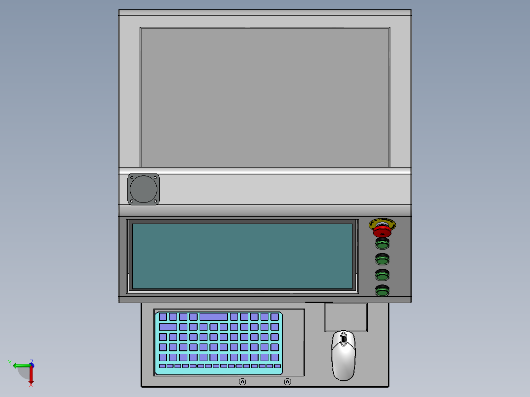 操作控制台A2俯视图