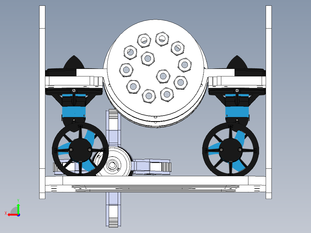 潜水器 水下机器人后视图
