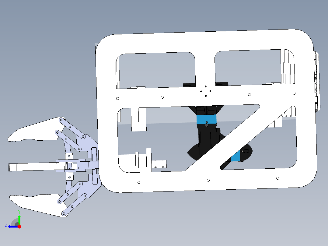 潜水器 水下机器人右视图