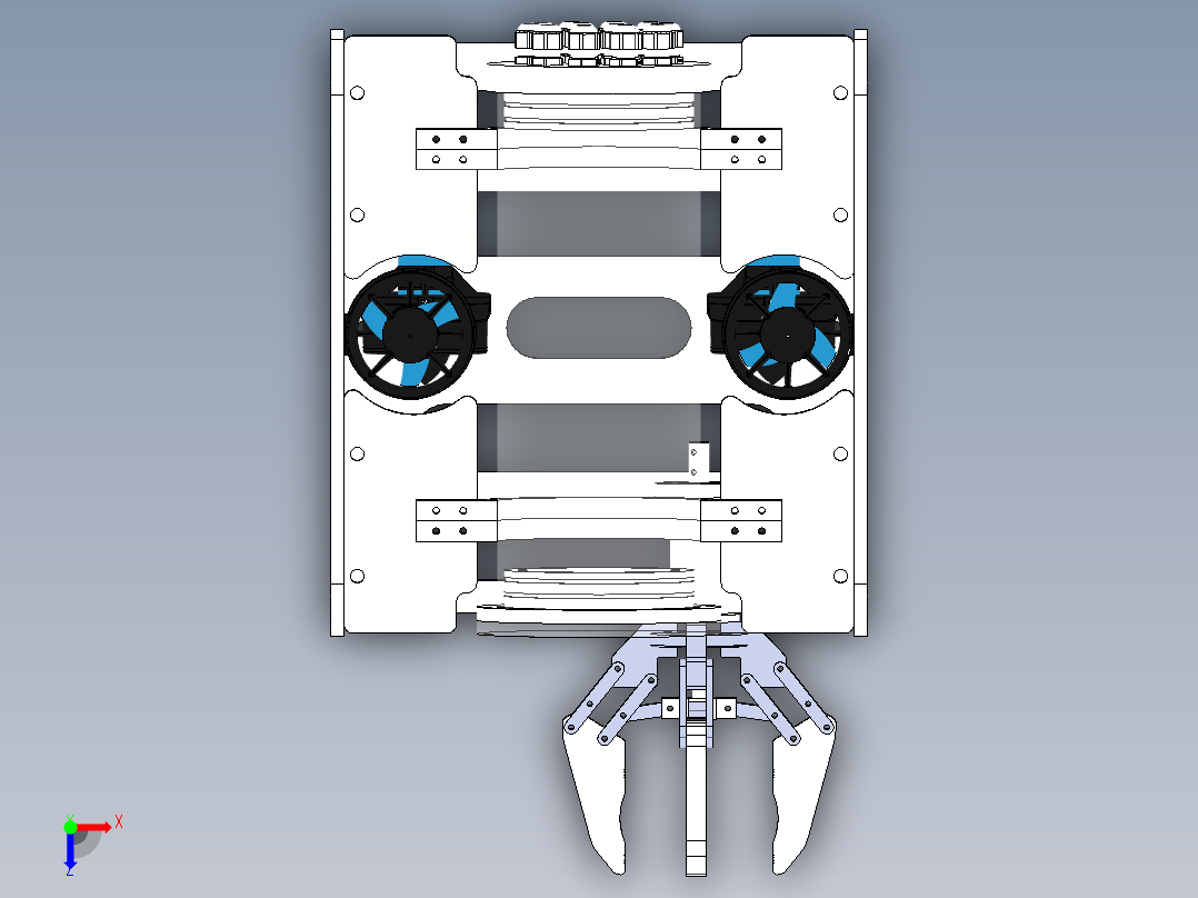 潜水器 水下机器人俯视图