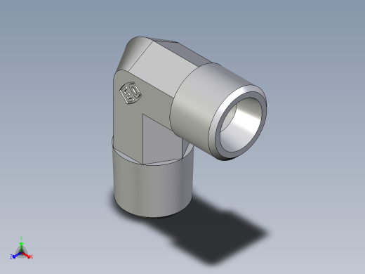 卡套式工业通用硬管接头EO_Male_stud_elbow_WE08LR71X正等轴测缩略图