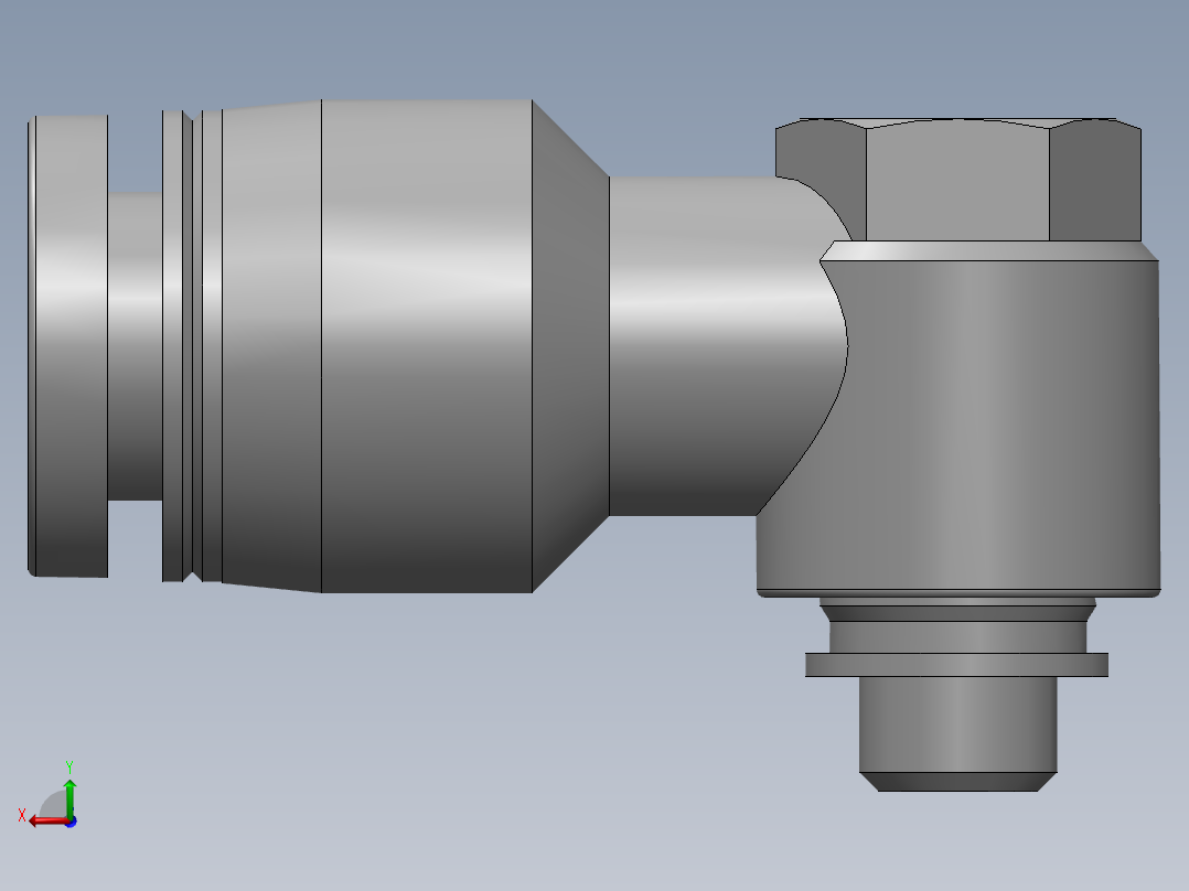 3.亚德客气动接头后视图