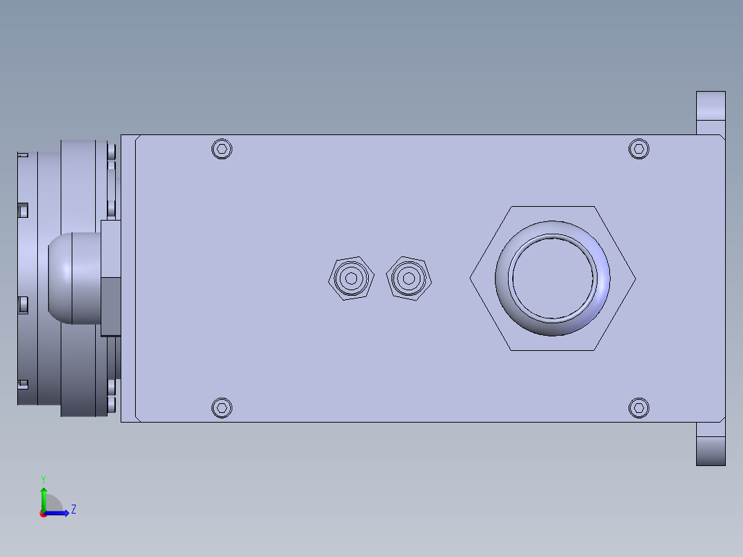 一种scara机器人结构设计（二维+三维+说明书）左视图