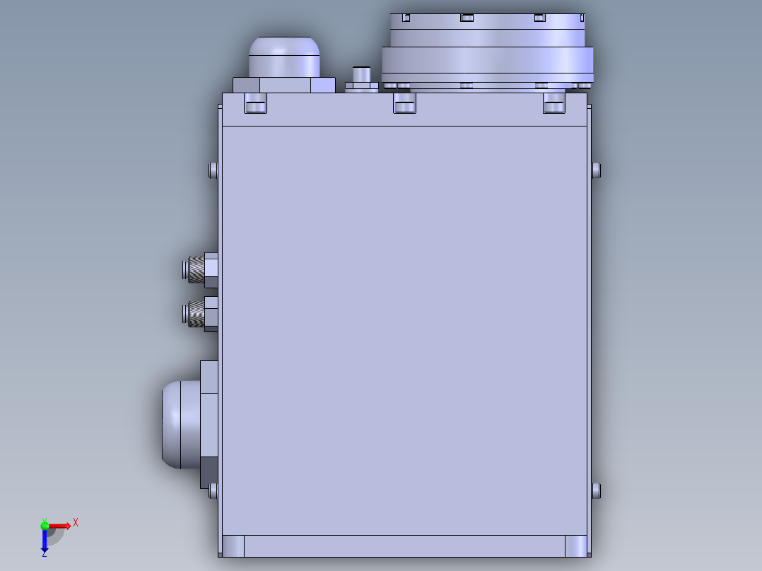 一种scara机器人结构设计（二维+三维+说明书）俯视图