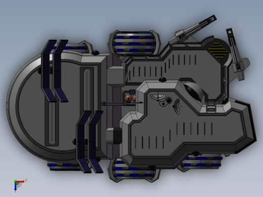 火星探索实验车俯视缩略图