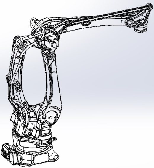 川崎cp300L四轴工业码垛机器人三维模型资料缩略图