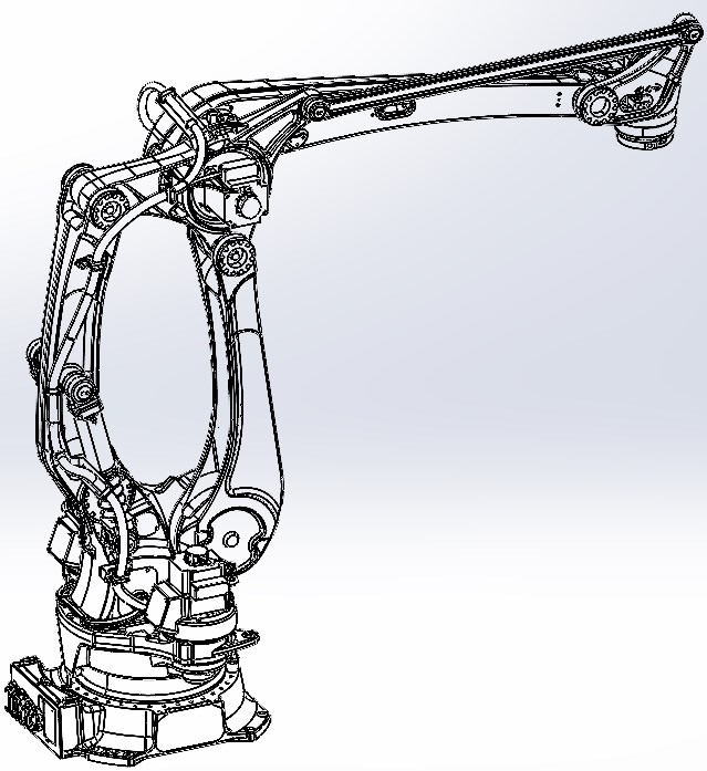 川崎cp300L四轴工业码垛机器人三维模型资料