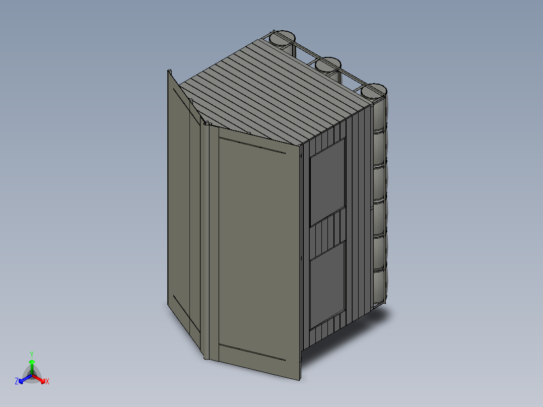 房子正等轴测图