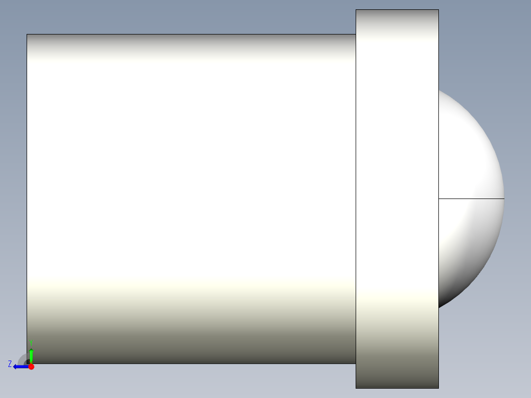 定位珠(塑膠本體)2208-3D多系列多零件图纸模型右视图
