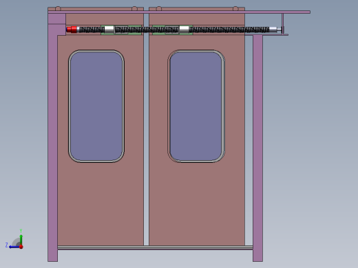 高铁电控移动门右视缩略图