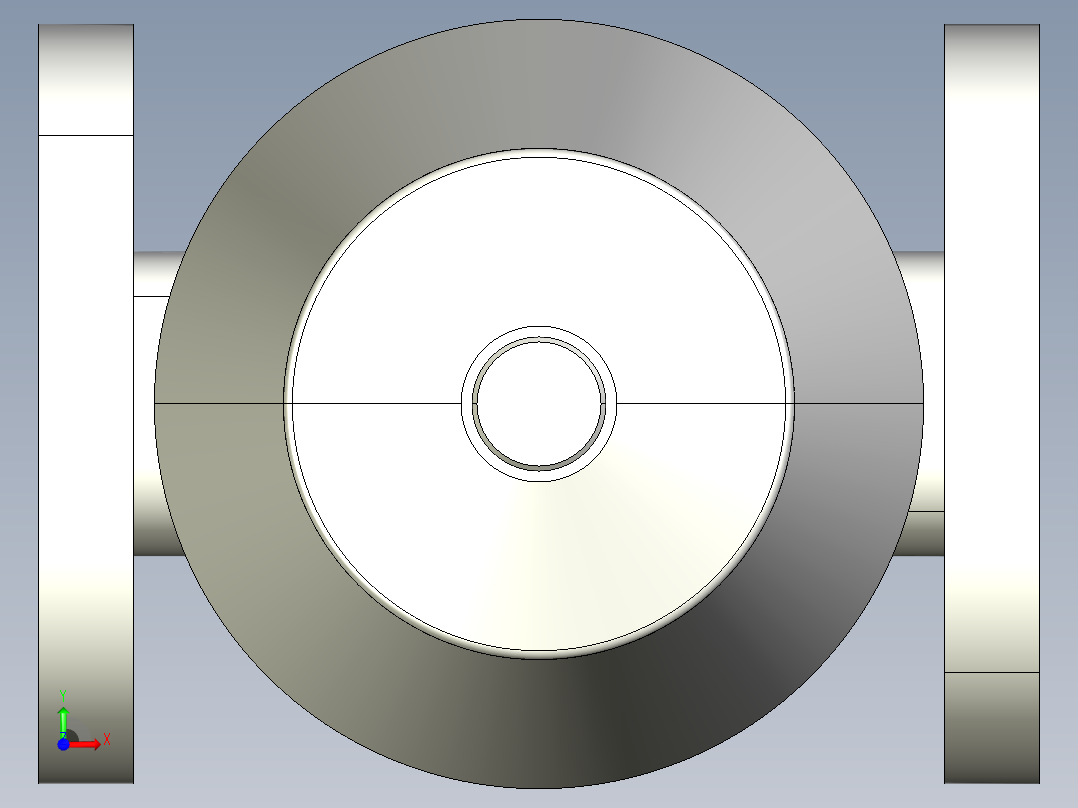 5DKMOFCP NC 气动隔膜阀，常闭，固定法兰钻孔PN10 16。面对面根据EN 558-1 PVDF前视图