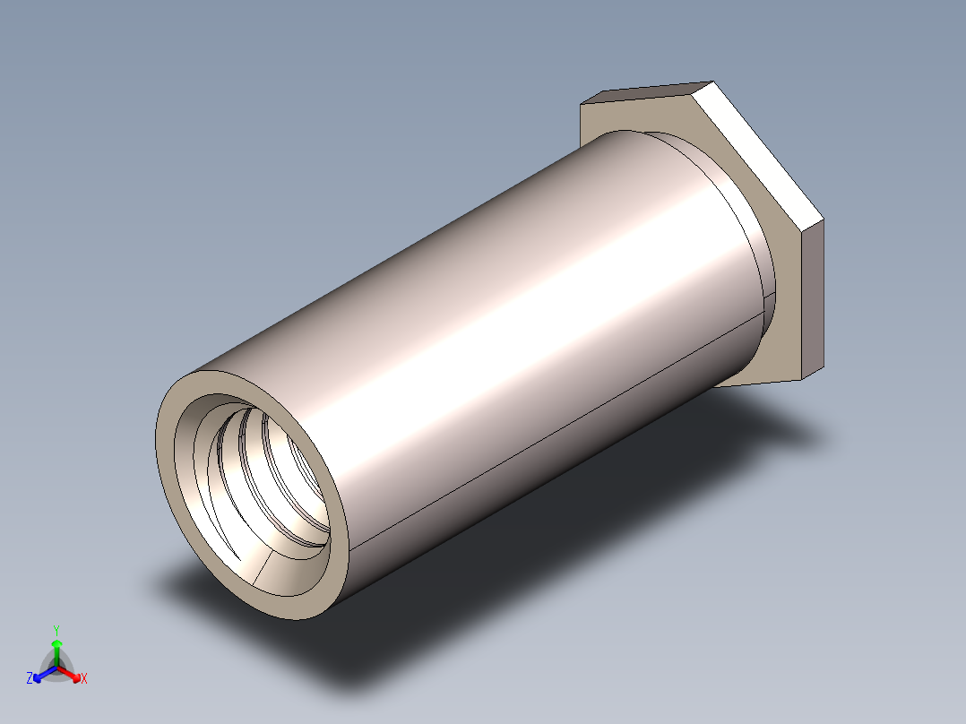 M3 L10毫米自动夹紧支架主视图