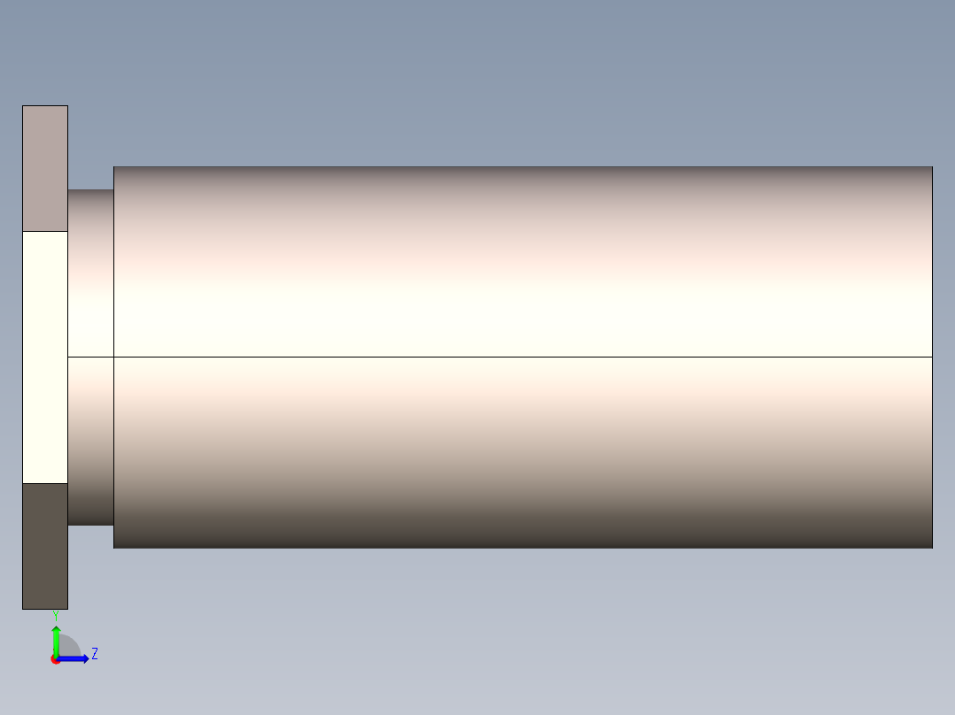 M3 L10毫米自动夹紧支架左视图