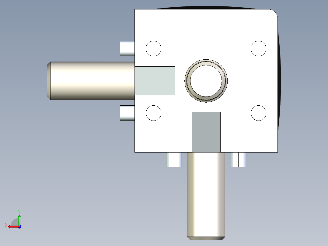 型材-BR 3D 30X30 CUBIC CONNECTOR KJN524479后视图
