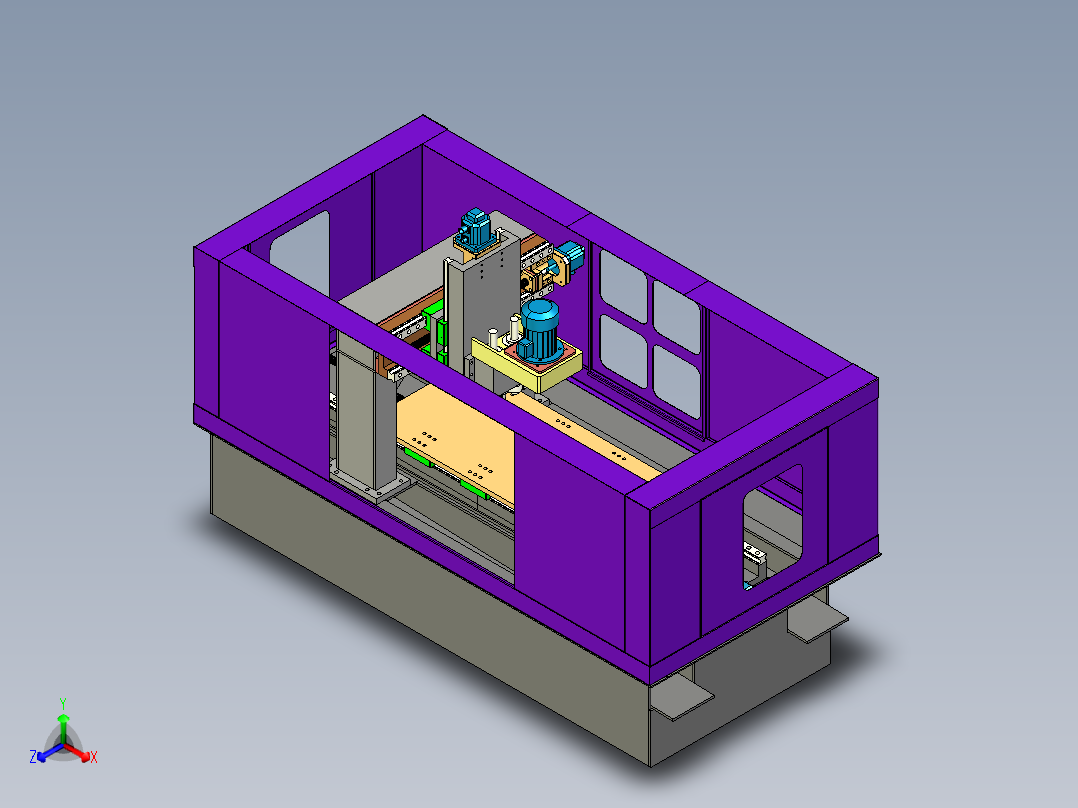 spm milling铣削机床3D数模图纸 IGS格式
