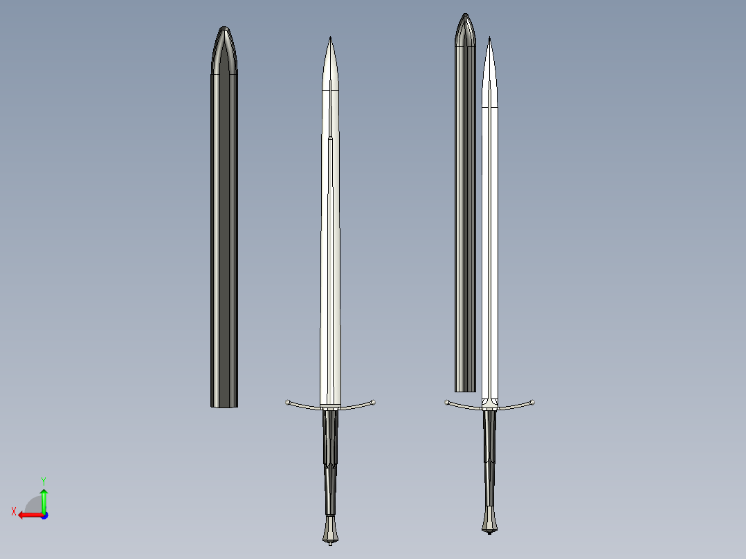剑、宝剑(148)后视图