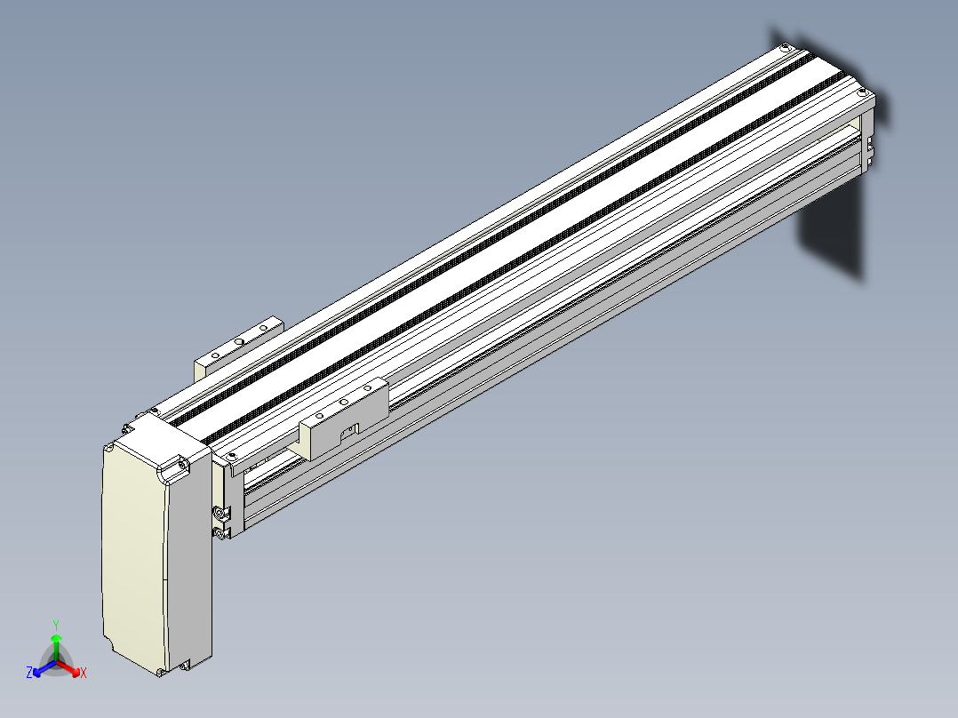 TPA-KNR-86E-1610C-L450A1-MP-H40-N3线性模块铝制底座主视图